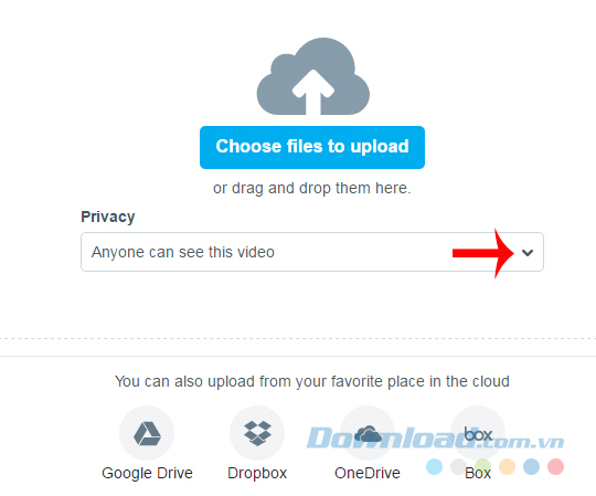 Chọn file cần đăng