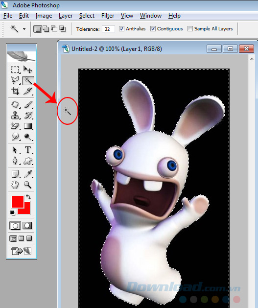 Thực hiện thao tác xóa font