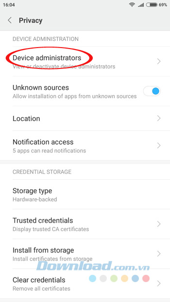 Device Administrators