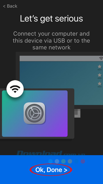 Nhấn vào Done Nhấn vào Done