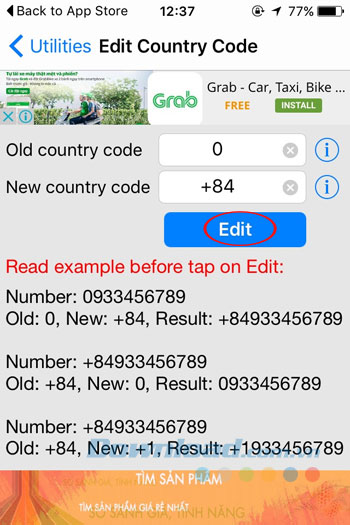Chỉnh sửa mã quốc gia