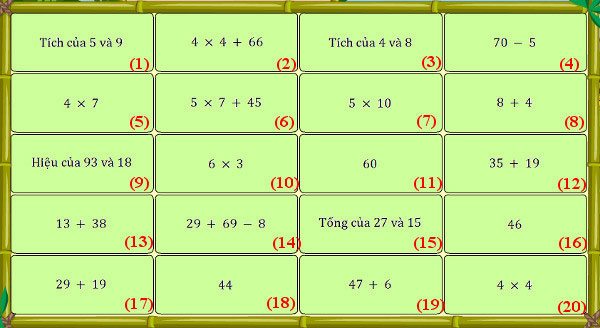 Đề thi violympic Toán lớp 2 vòng 12