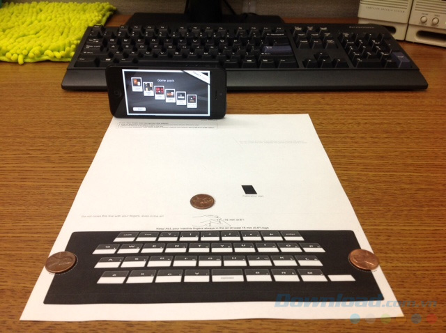 Bàn phím giấy cho iPhone