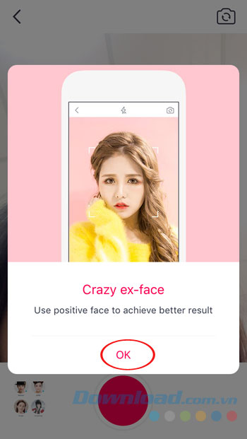 Đồng ý sử dụng hiệu ứng cổ trang đã chọn