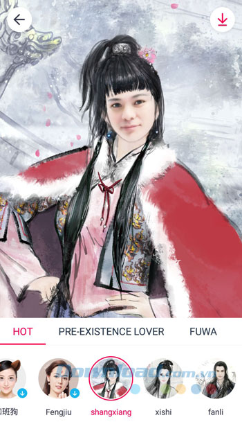 Tạo ảnh cổ trang