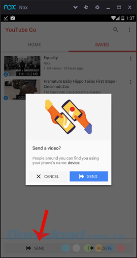 Send video