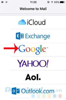 Chọn tài khoản