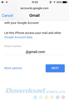 Đăng nhập tài khoản