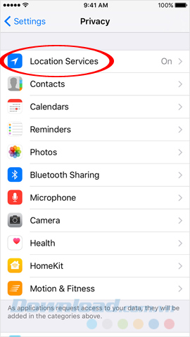 Truy cập vị trí