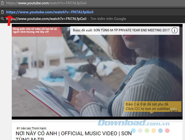 Tải video Nơi này có anh về máy tính