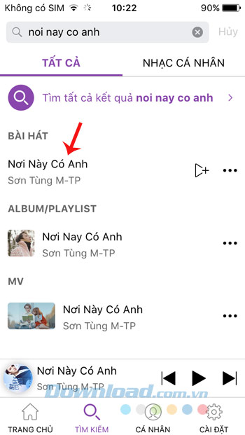 Tìm kiếm bài hát
