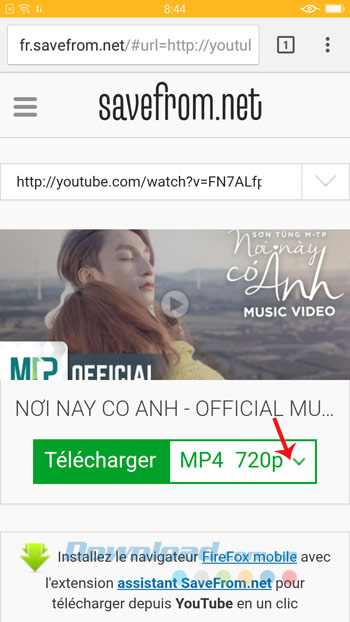 Chọn chất lượng video