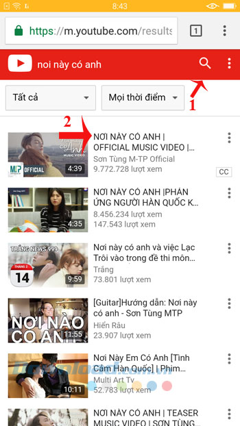 Tìm kiếm video Nơi này có anh