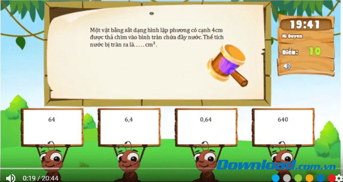 Đề thi Violympic Vật Lý lớp 6 vòng 8 năm học 2016 - 2017