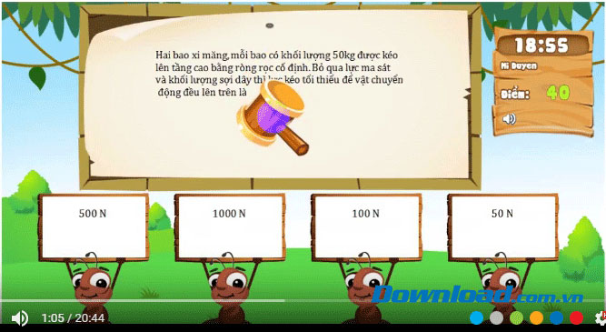 Đề thi Violympic Vật Lý lớp 6 vòng 8 năm học 2016 - 2017