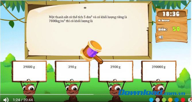 Đề thi Violympic Vật Lý lớp 6 vòng 8 năm học 2016 - 2017