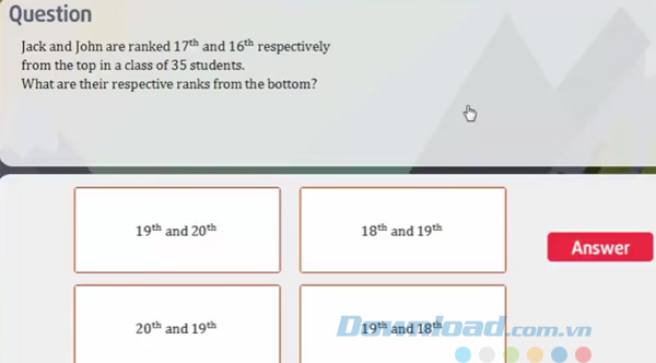 Đề thi Violympic Toán Tiếng Anh 