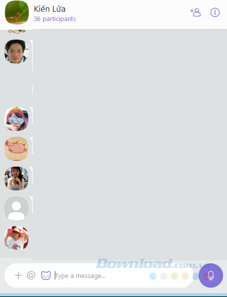 Danh sách chat nhóm