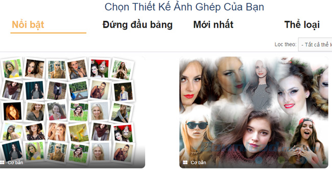 Chọn ảnh mẫu
