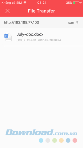 Kiểm tra trên điện thoại