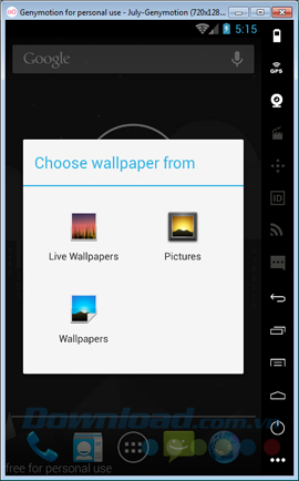 Thay đổi ảnh nền