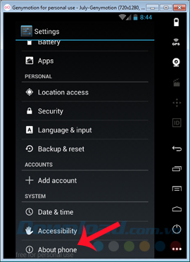 Kiểm tra phiên bản