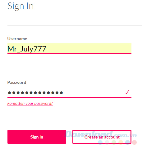 Đăng nhập lại Đăng nhập lại