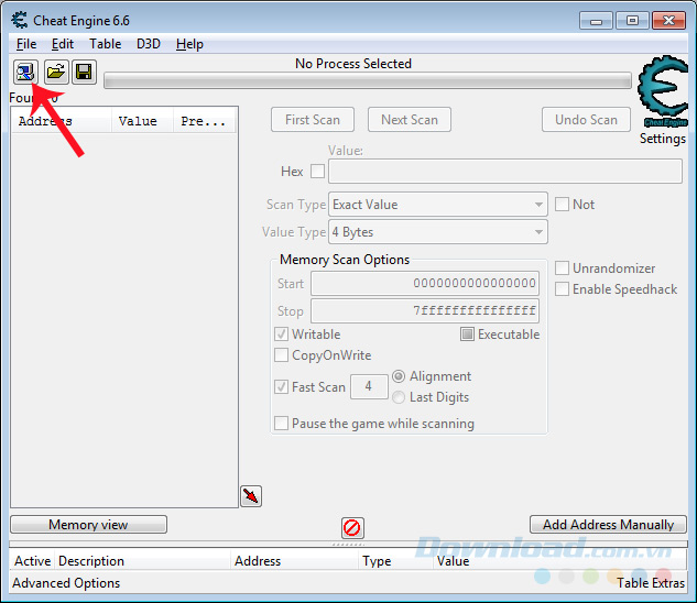 Bật Cheat Engine Bật Cheat Engine