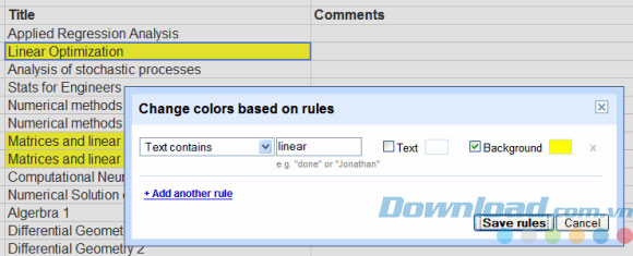 Định dạng bảng tính Định dạng bảng tính