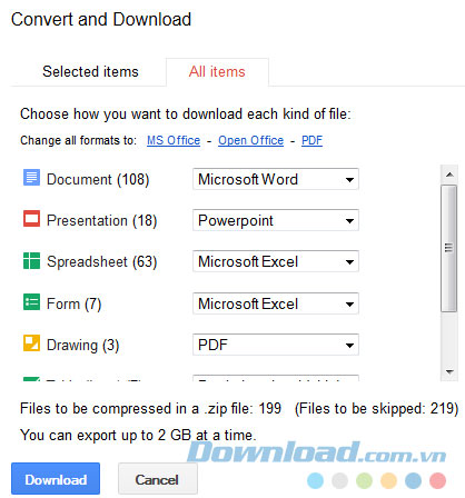 Lưu file để truy cập offline Lưu file để truy cập offline