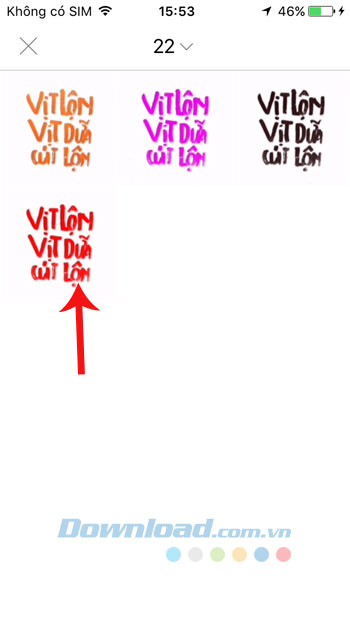 Chọn chữ Chọn chữ