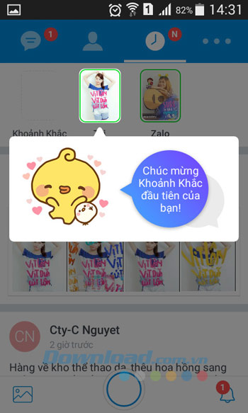 Khoảnh khắc Zalo Khoảnh khắc Zalo