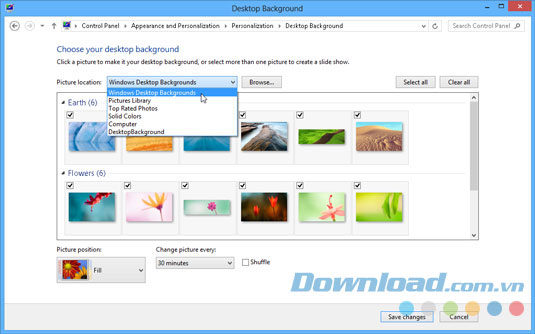 Cách thay hình nền Windows tùy theo nền tảng Cách thay hình nền Windows tùy theo nền tảng