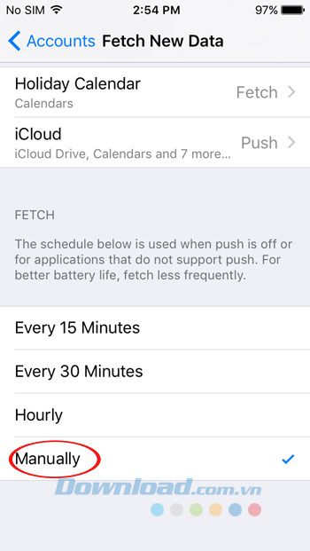 Cập nhật thủ công