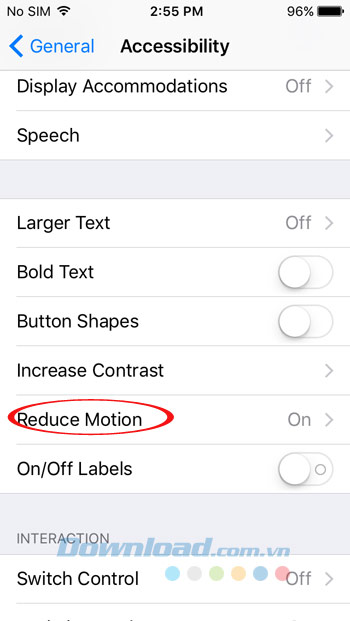 Reduce Motion