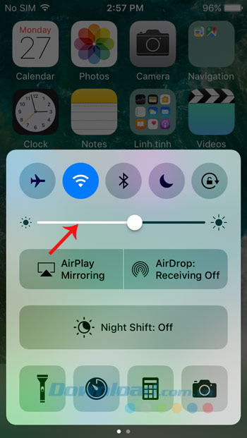 Điều chỉnh độ sáng màn hình