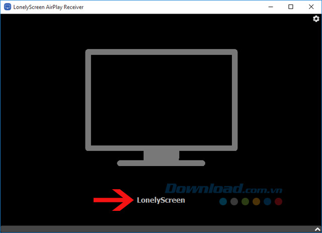 Giao diện chính LonelyScreen