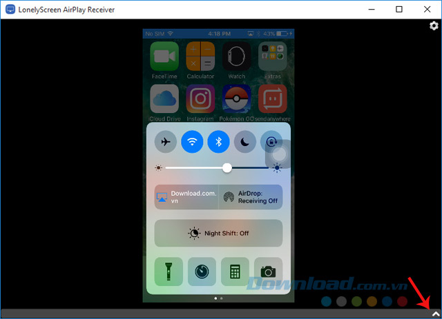 Chiếu màn hình iPhone lên máy tính
