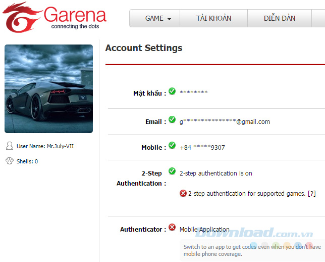Trên web