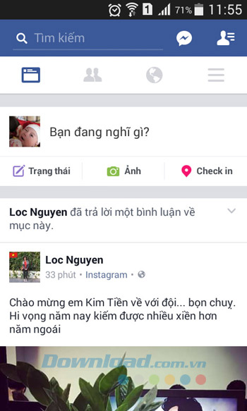 Facebook trên điện thoại