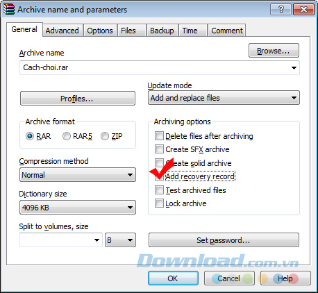 Add recovery record Add recovery record