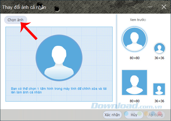 Chọn ảnh Chọn ảnh