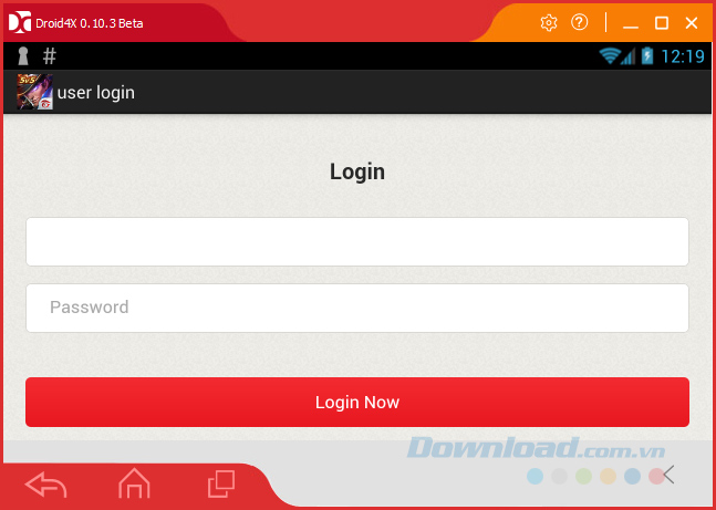 Login tài khoản