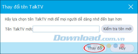 Đổi tên TalkTV