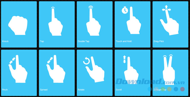Dùng cử chỉ trên Android