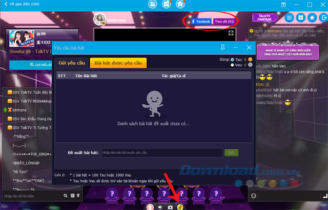 Gửi bài hát yêu cầu
