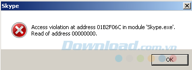 Lỗi trên Skype