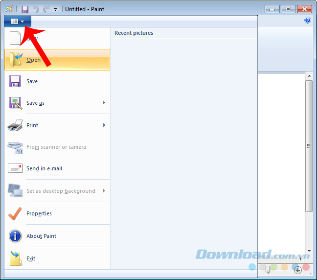 Giao diện Paint Giao diện Paint