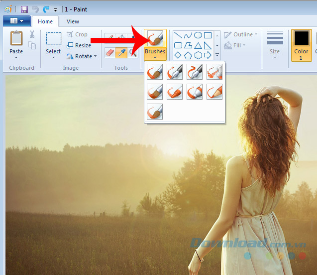 Chọn công cụ viết Chọn công cụ viết