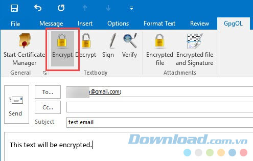 Mã hóa Email trong Outlook Mã hóa Email trong Outlook